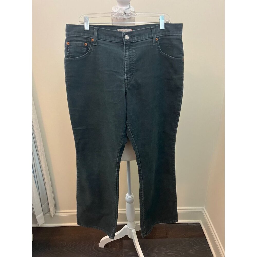 Levi Gray Corduroy Relaxed Boot Cut 550 Pants Size 16M